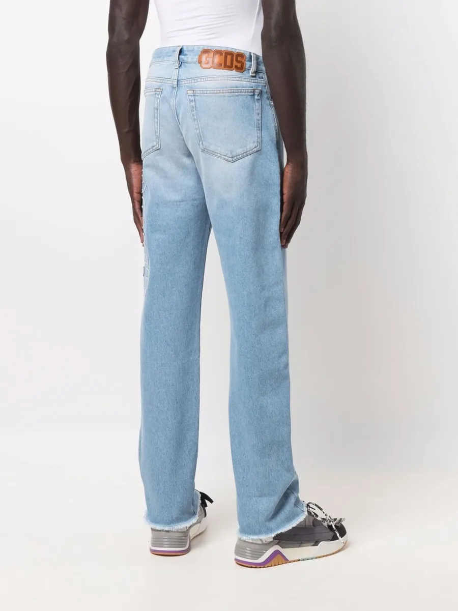 light-wash wide-leg jeans 7