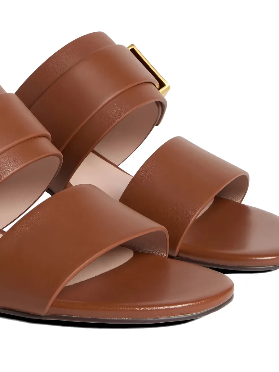 C-Me Lock calf-leather mules 9