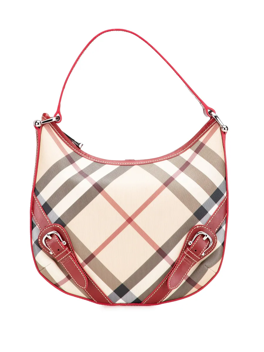 2000-2017 Supernova Check Coated Canvas Larkin hobo bag 1