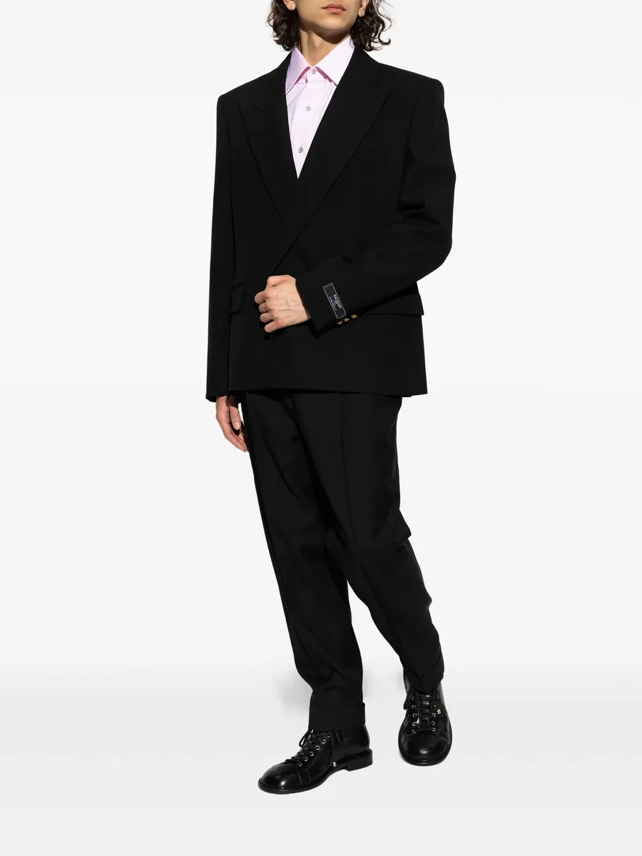 lion-button double-breasted jacket 4