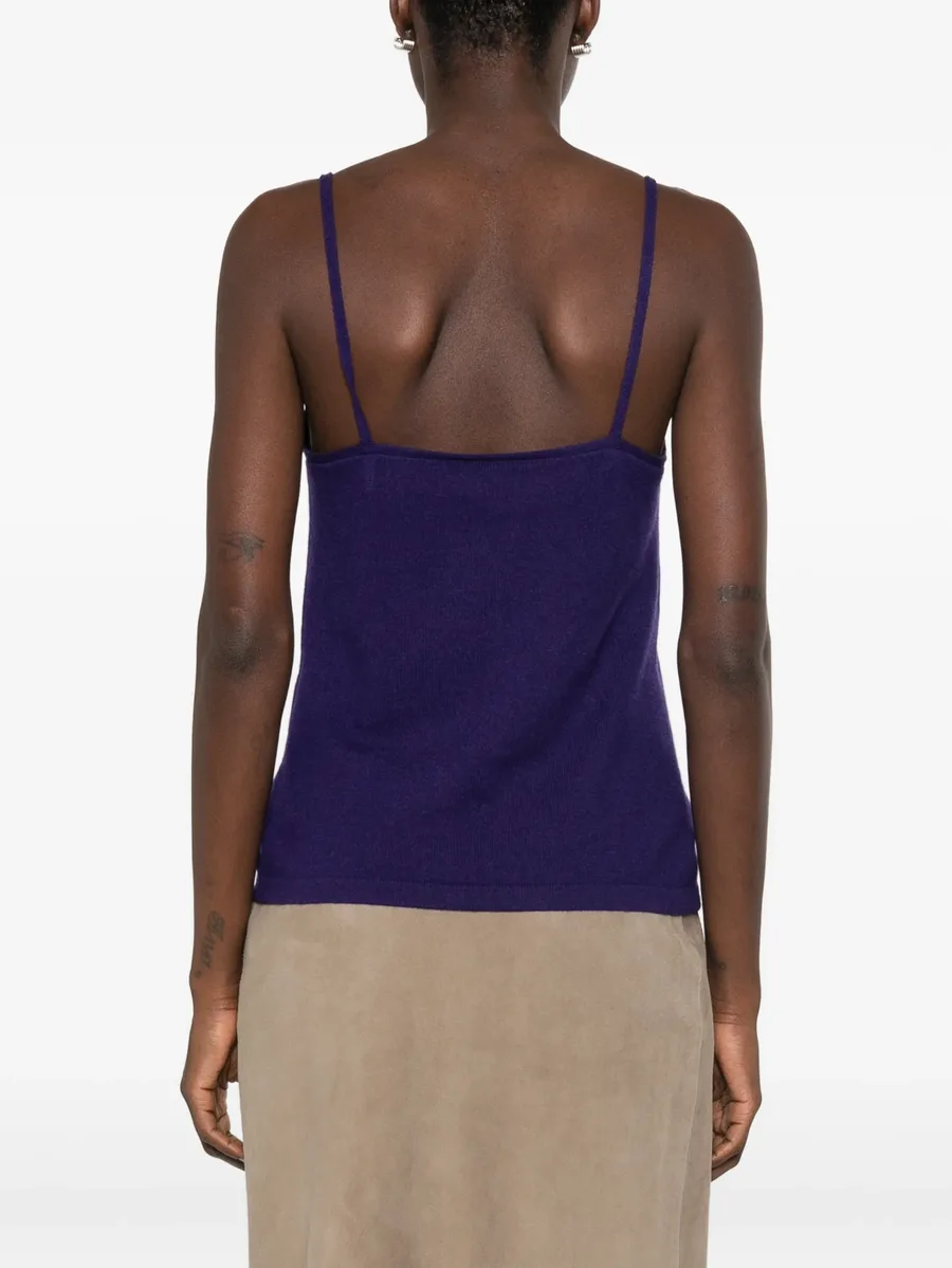 strappy V-neck tank top 4