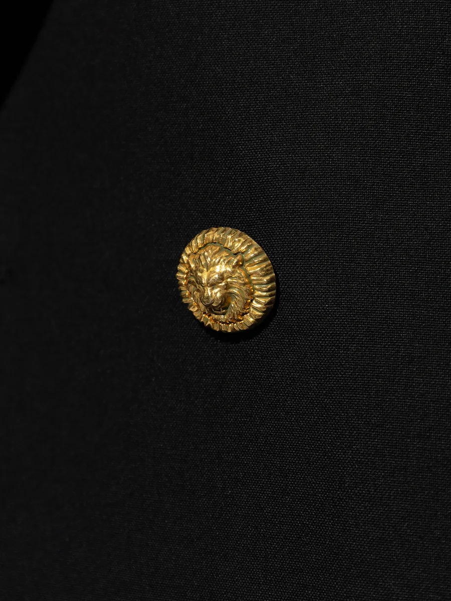 lion-button double-breasted jacket 9