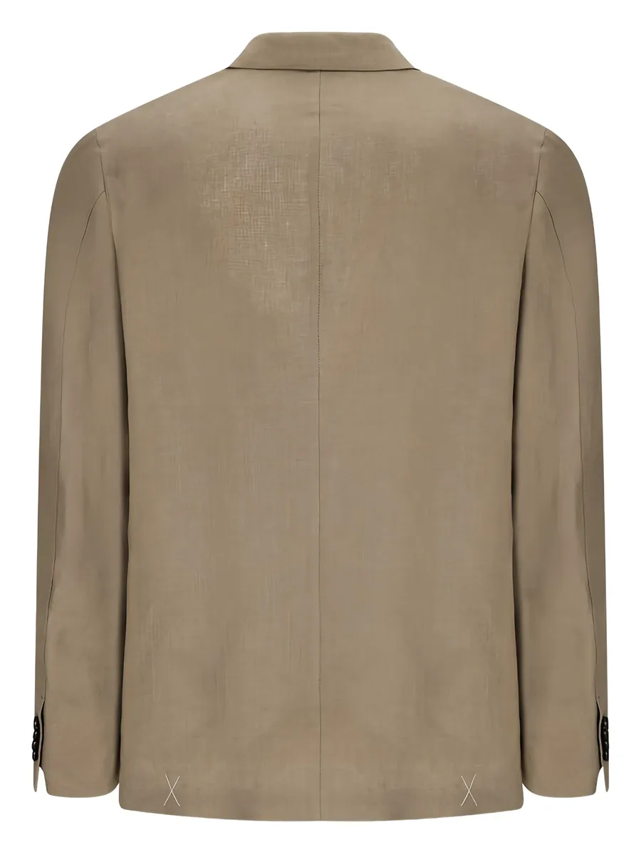 single-breasted linen jacket 4