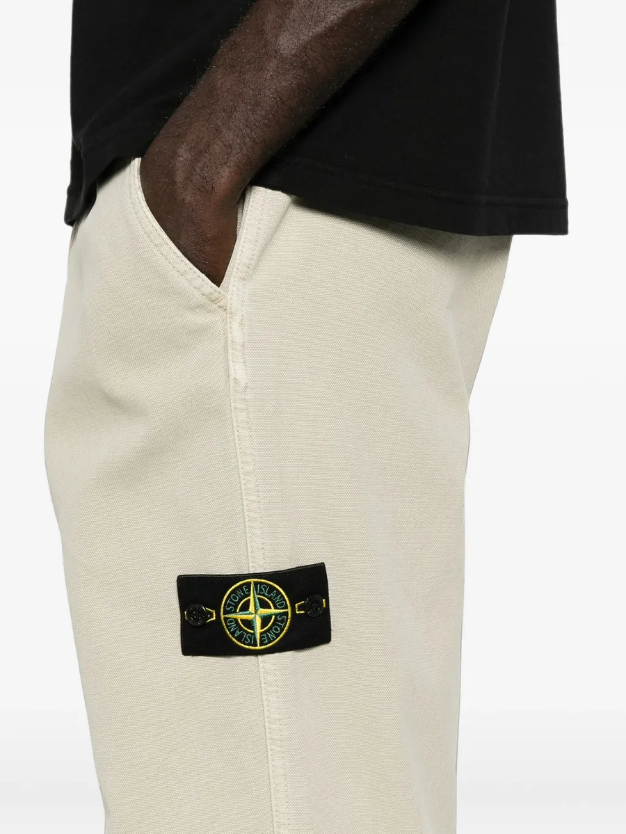 logo-patch straight-leg trousers 5
