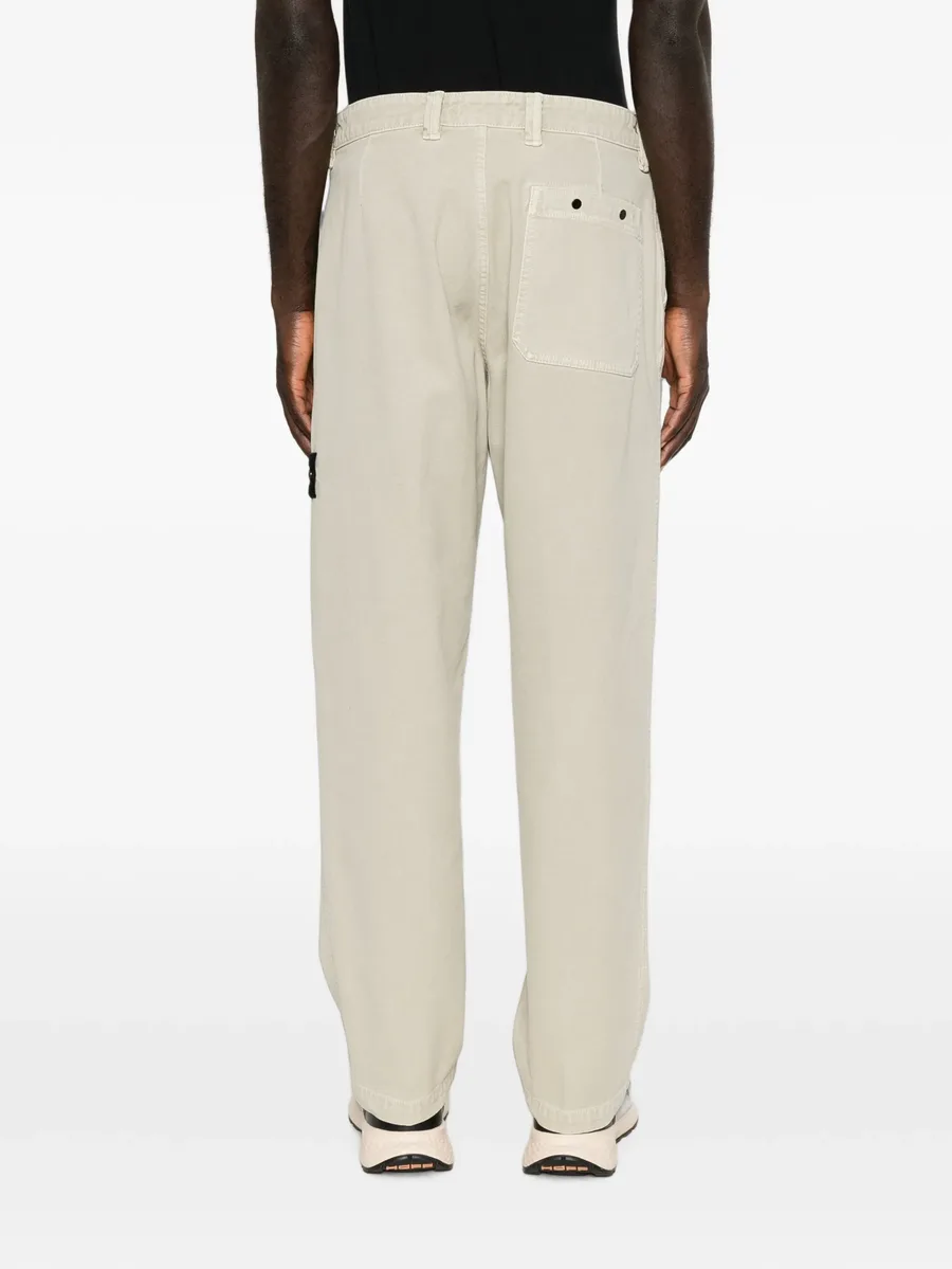 logo-patch straight-leg trousers 4