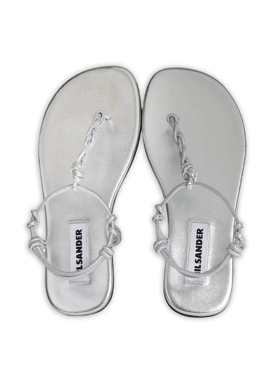 knot-strap flat sandals 5