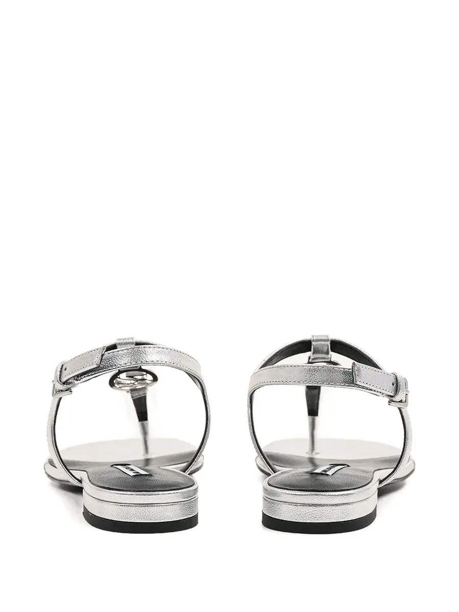 logo-appliqué sandals 6