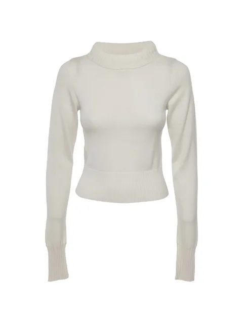 ribbed turtleneck sweater