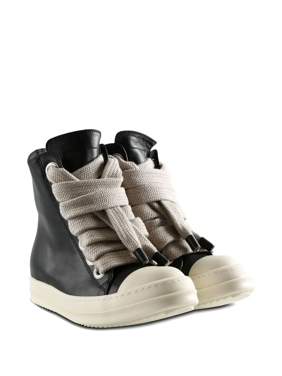 leather high-top sneakers 4