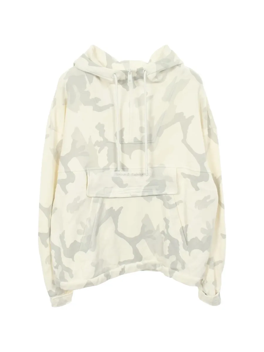 2010s camouflage half-zip hoodie 1