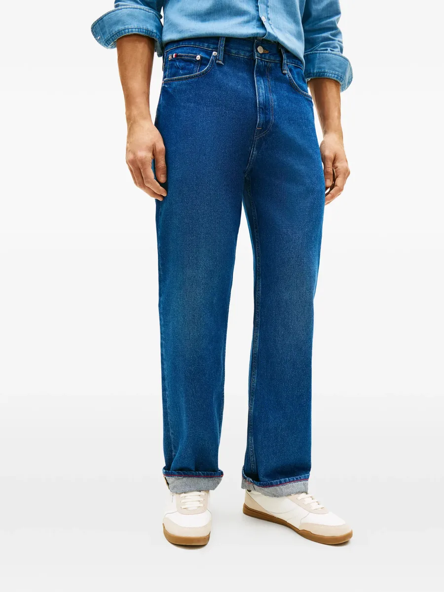 logo-patch straight-leg jeans 7