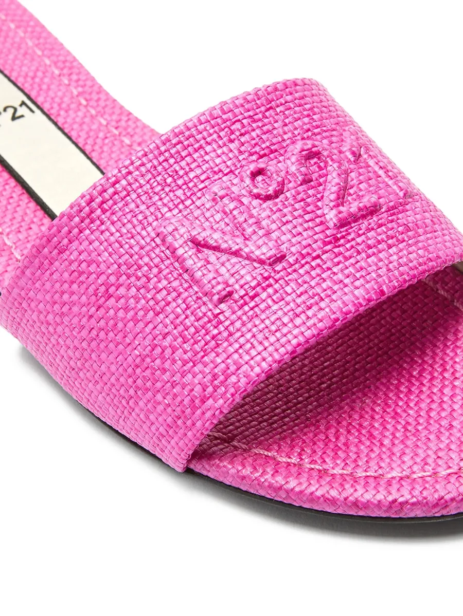 logo-embossed sandals 5