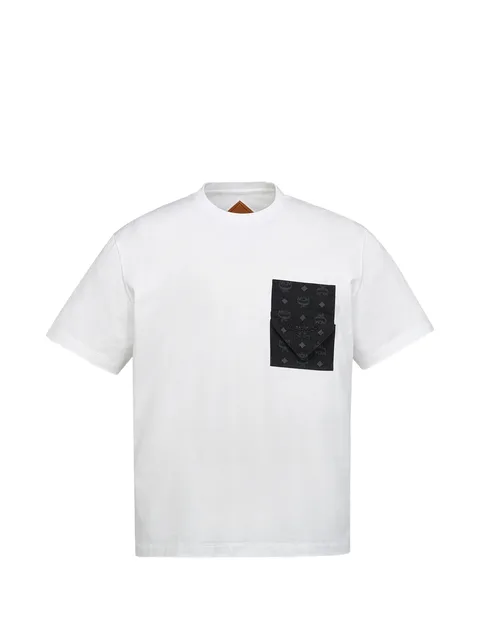 monogram-patch T-shirt