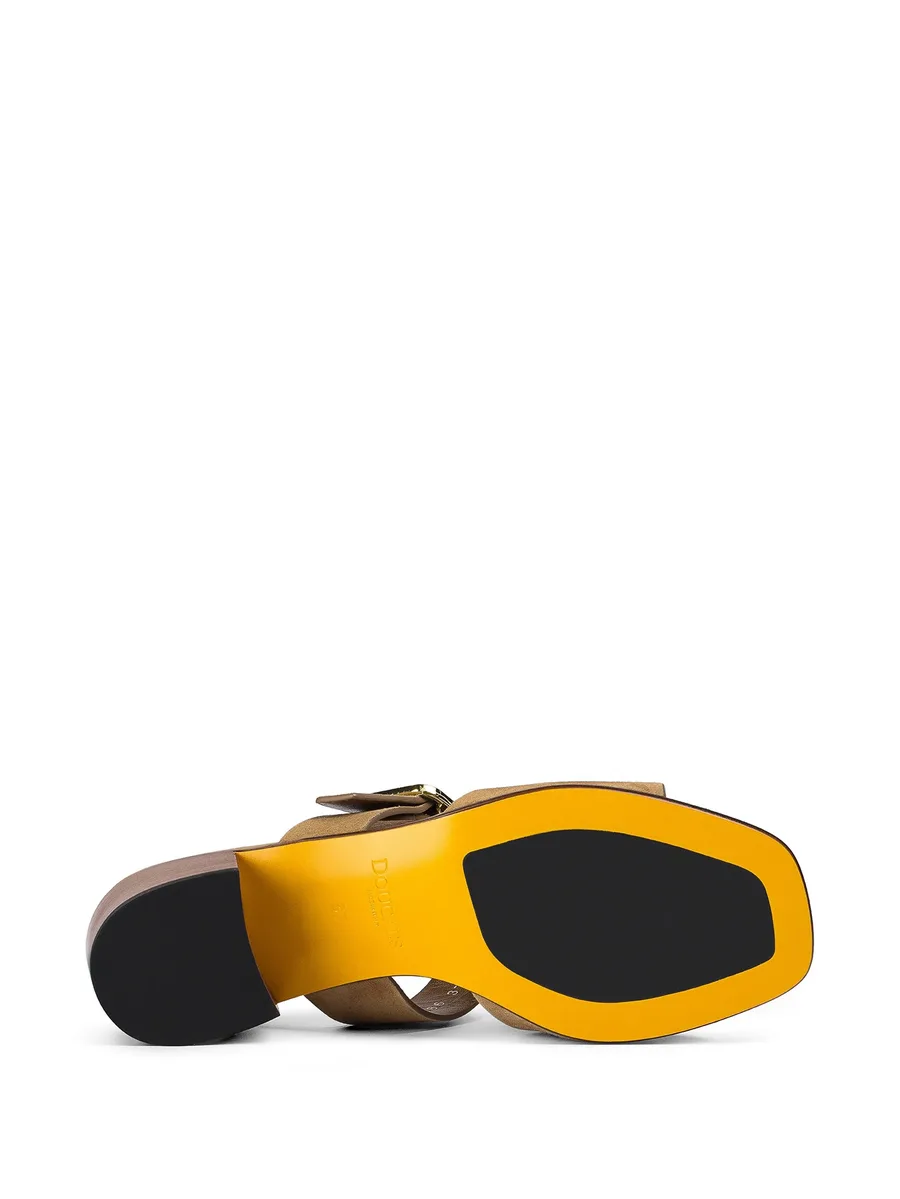 suede double-strap sandals 8