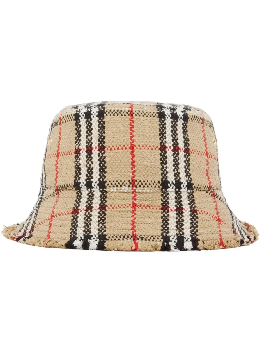 панама из ткани букле в клетку Vintage Check 2