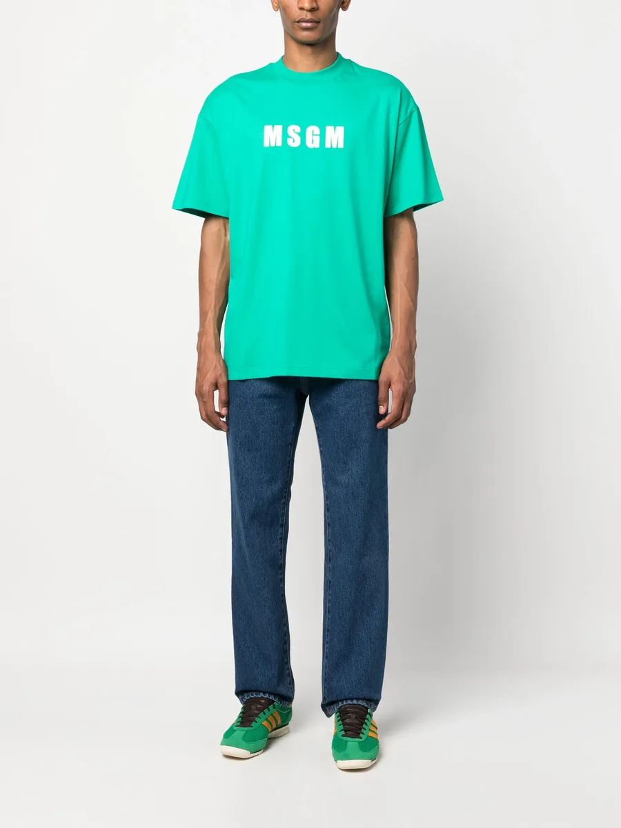 logo-embroidered straight-leg jeans 3