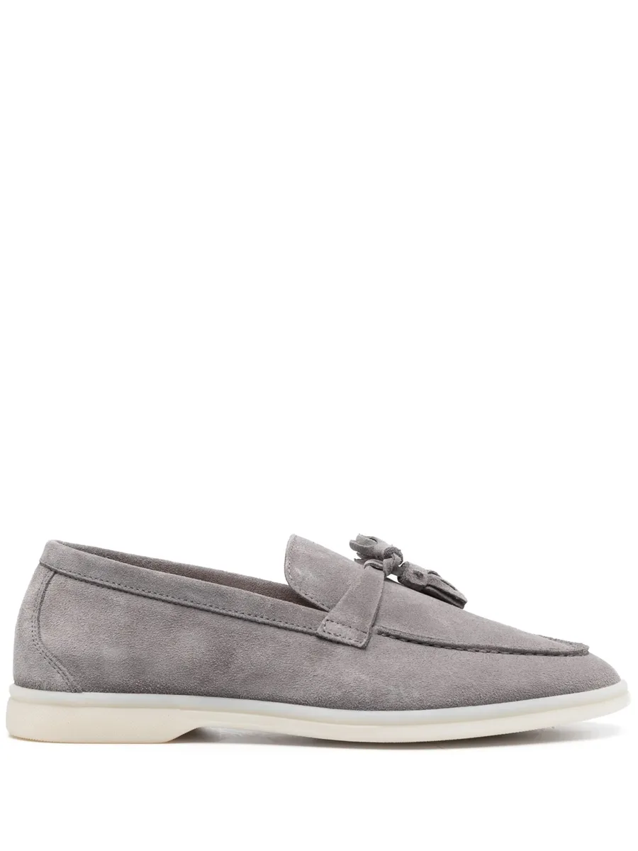 tassel-detail suede loafers 2