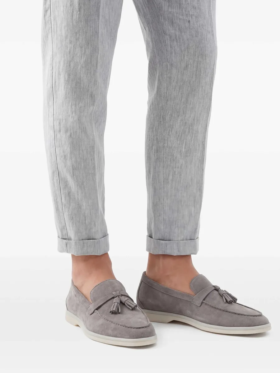 tassel-detail suede loafers 3