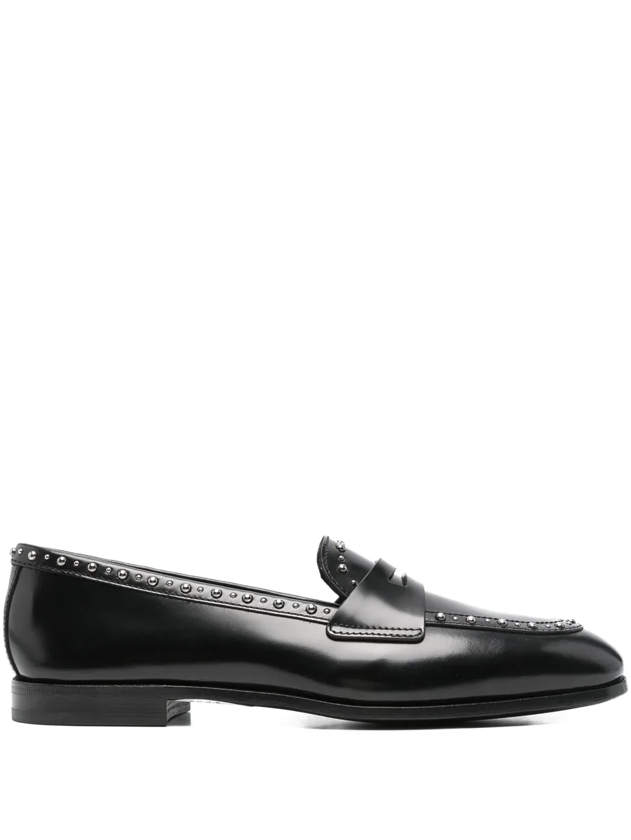 Onyx Met. studded penny loafers 2