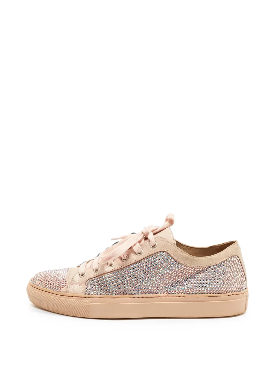 crystal-embellished low-top sneakers 1