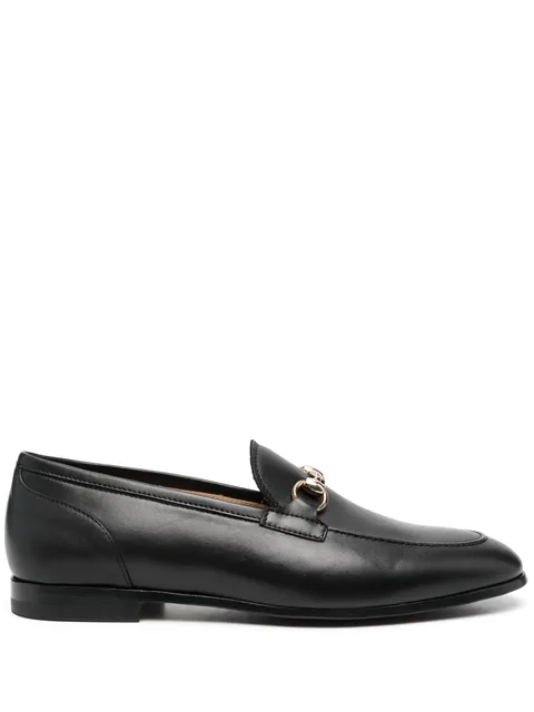 buckle-detail leather loafers