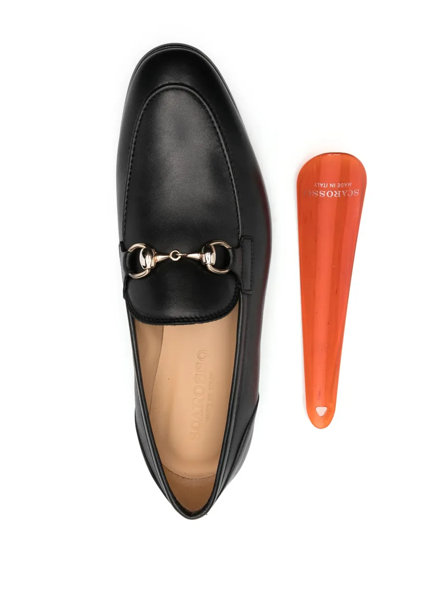 buckle-detail leather loafers 7