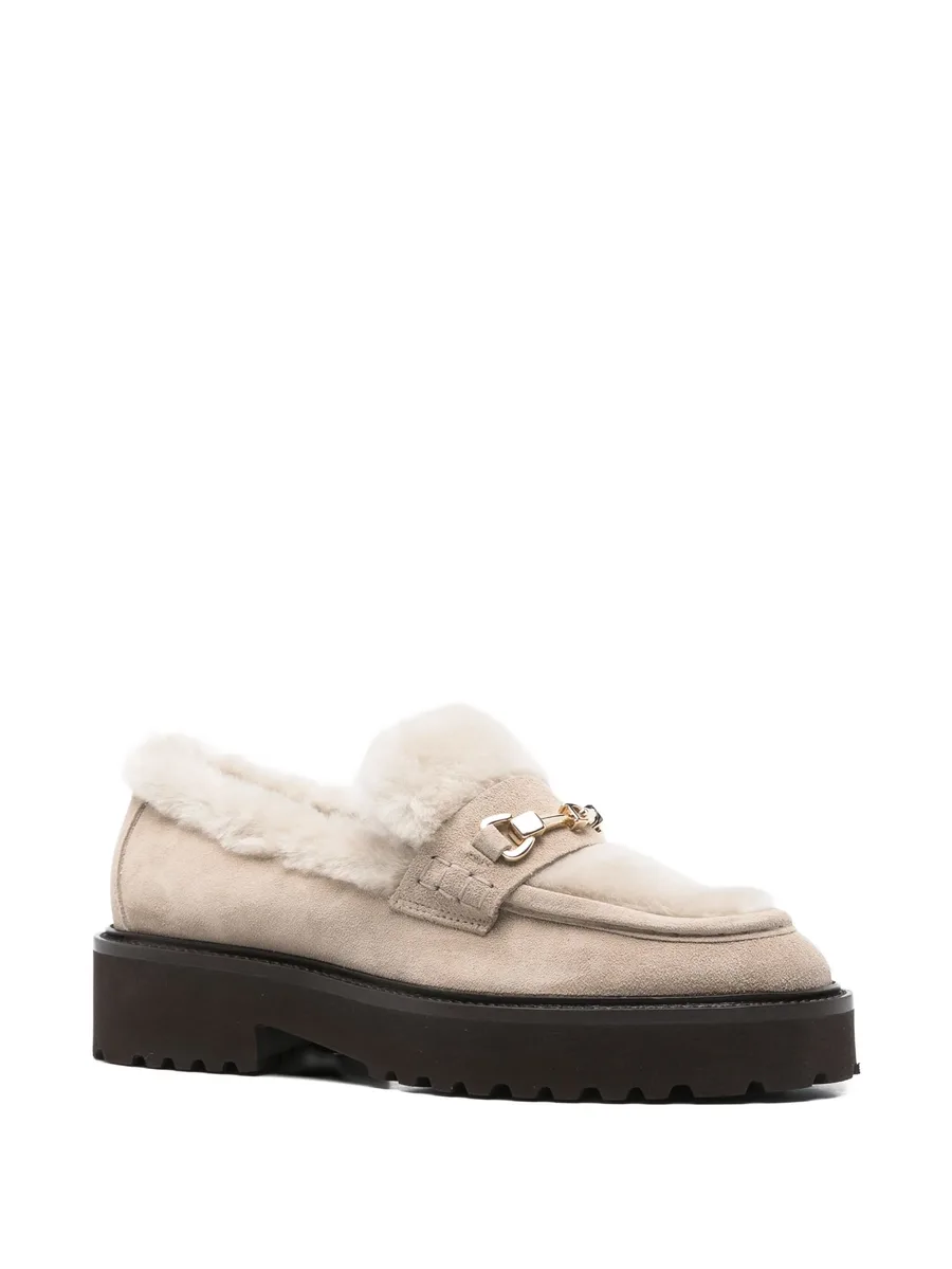 40mm shearling platform loafers 4