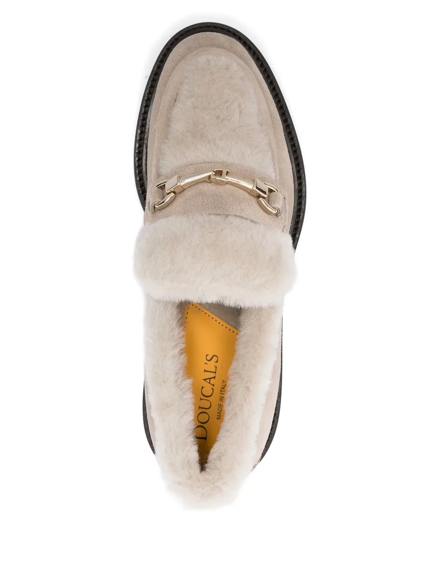 40mm shearling platform loafers 7