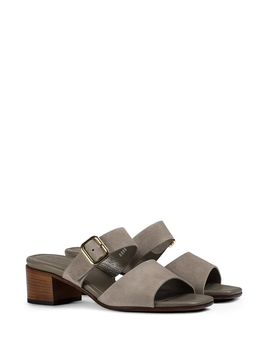 double-strap suede sandals 4