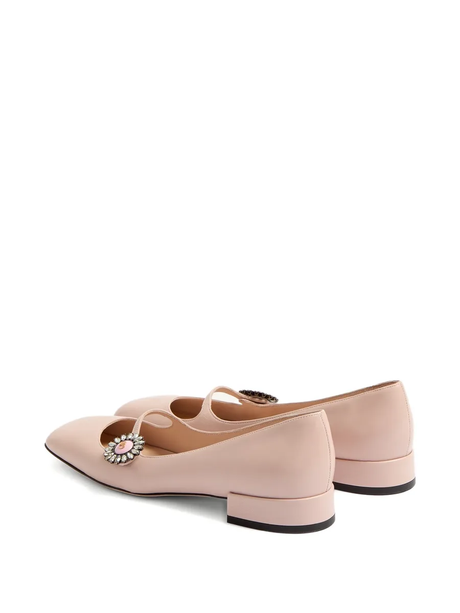 Mary-Jane ballet leather ballerina shoes 6