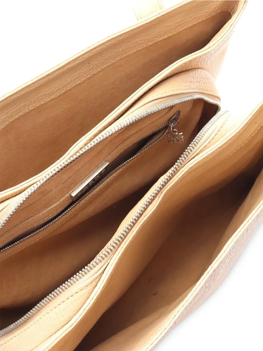 textured leather tote bag 14