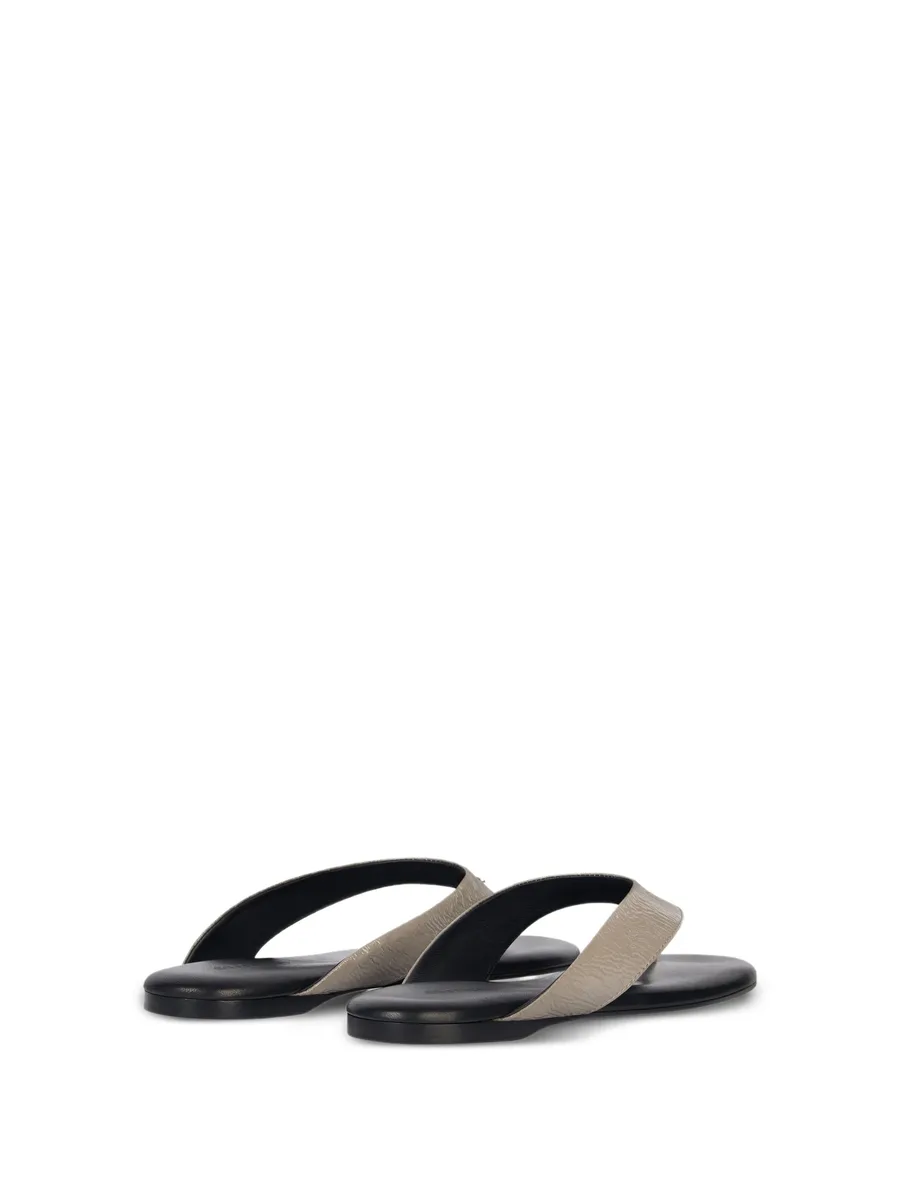 logo-detail flat sandals 6