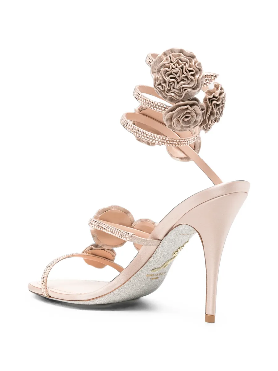 crystal-embellished floral-appliqué sandals 3