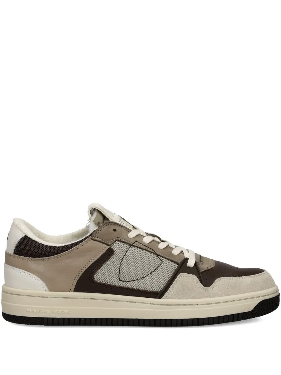 panelled low-top sneakers 2