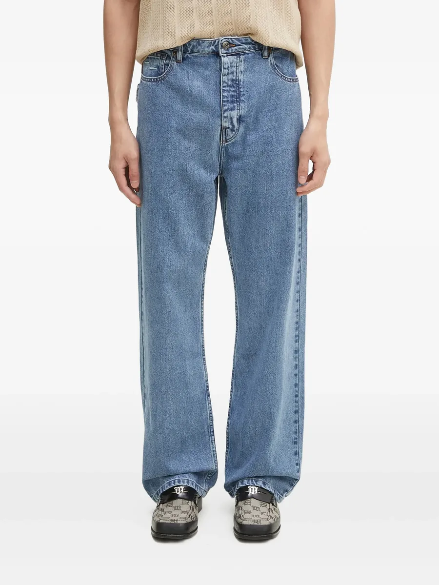 logo-patch jeans 1