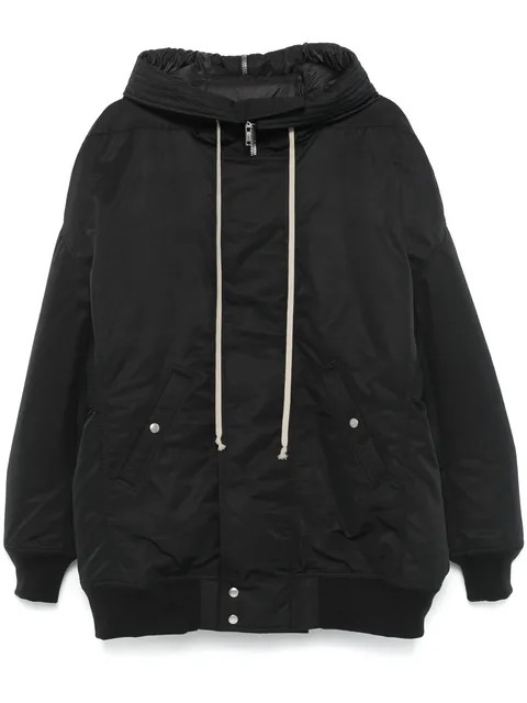 hooded bomber jacket