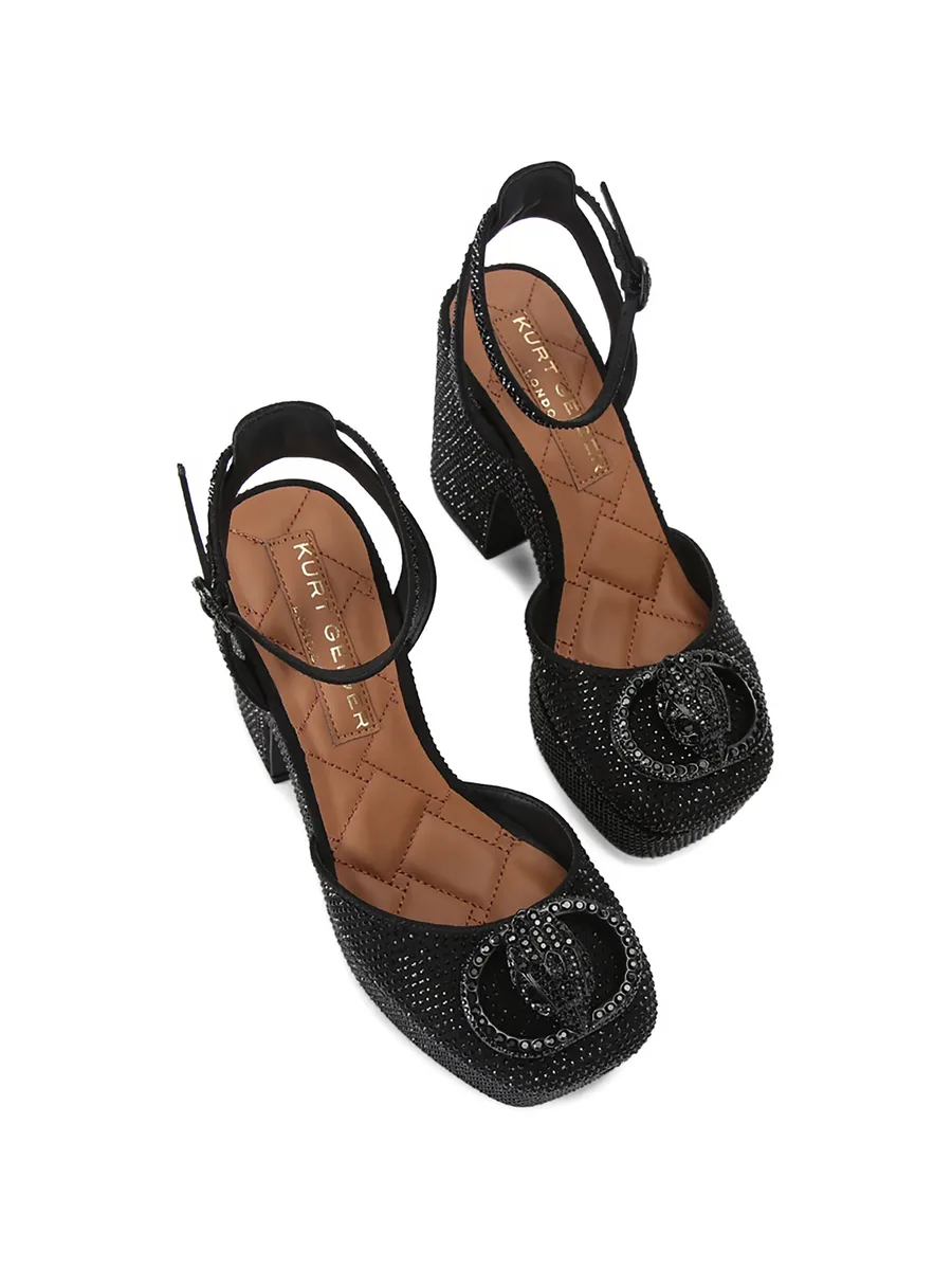 Chelsea crystal-embellished platform sandals 4