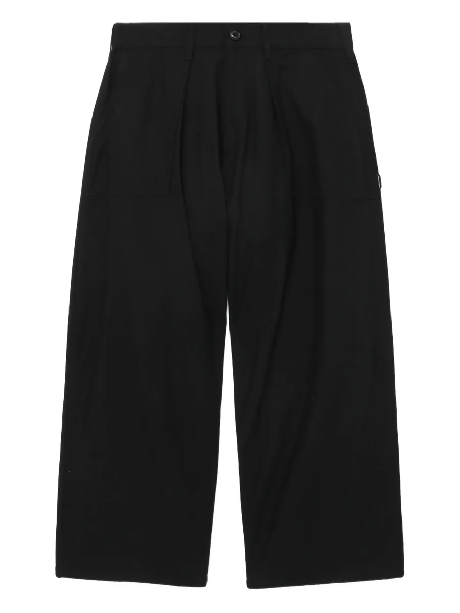 pleated side-pocket trousers 2