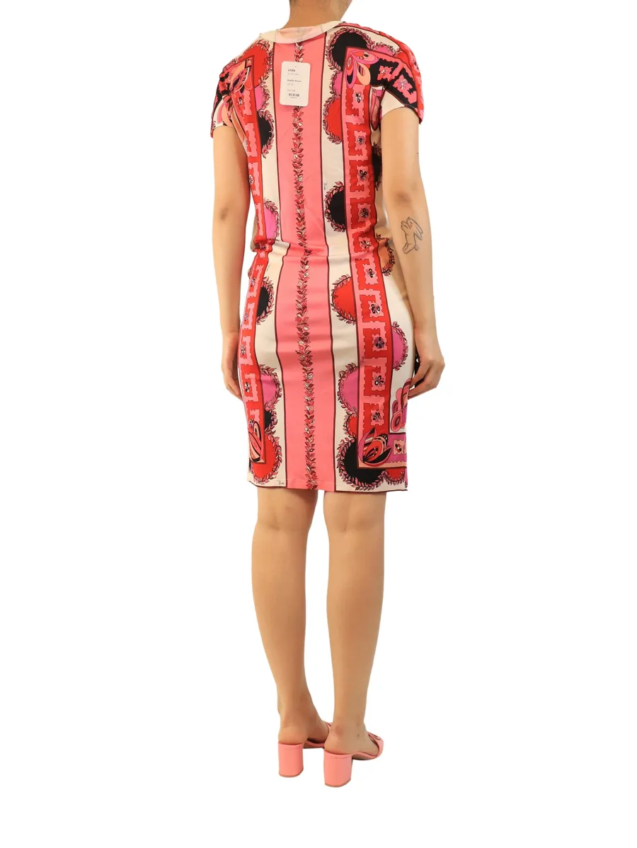 printed belted mini dress 4