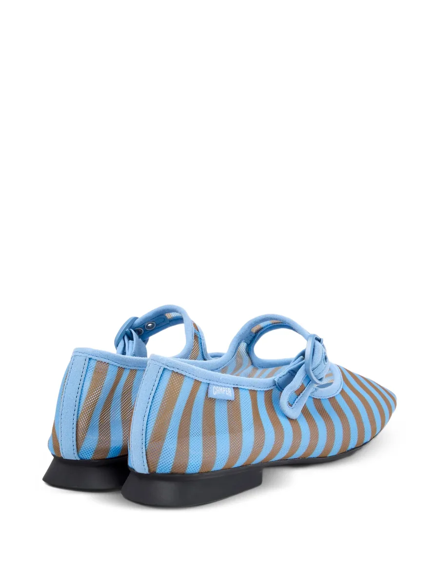 Casi Myra striped buckle ballet flats 6