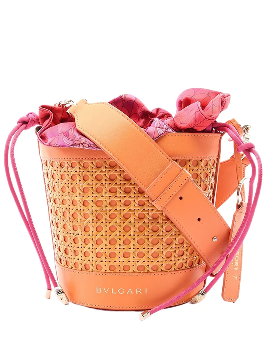 сумка-ведро Serpenti Forever из рафии (2010-2026 годы) 1