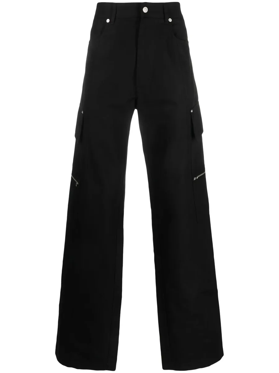 wide-leg cargo trousers 1