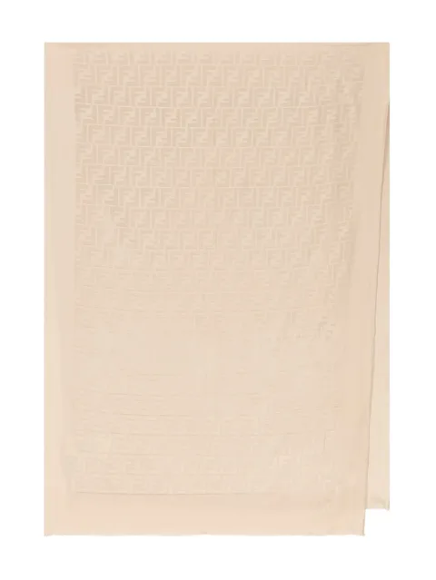 FF jacquard silk scarf