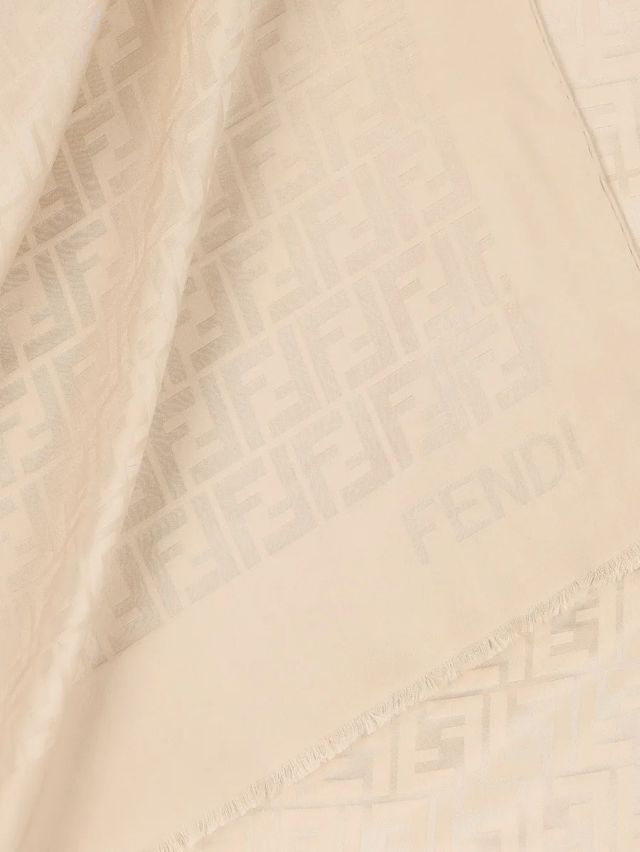 FF jacquard silk scarf 4