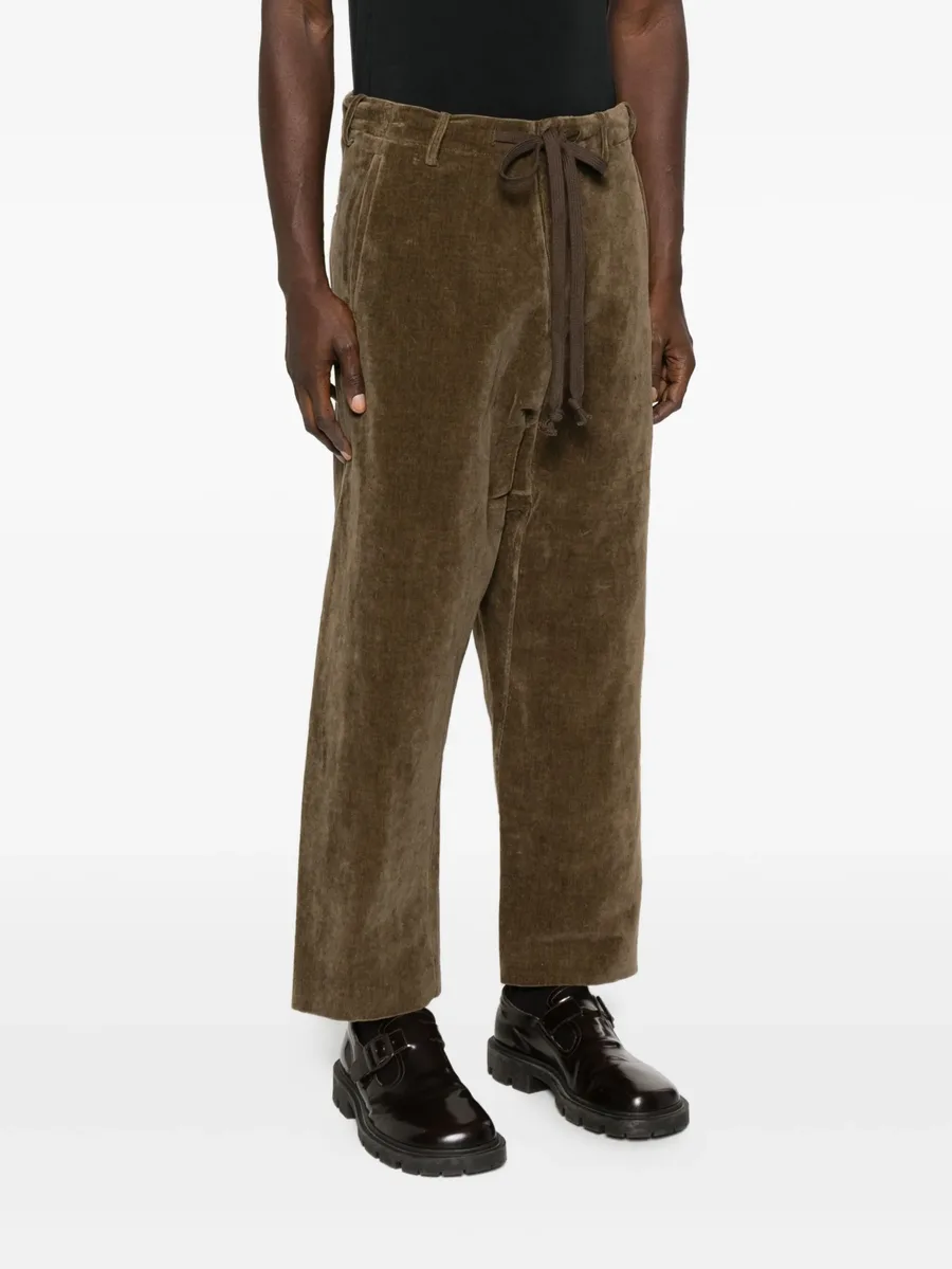 drawstring corduroy trousers 5