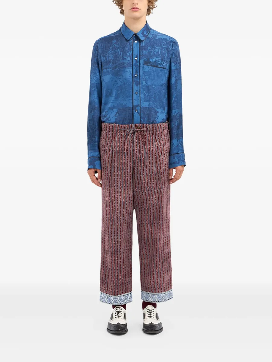 drawstring-waist trousers 3