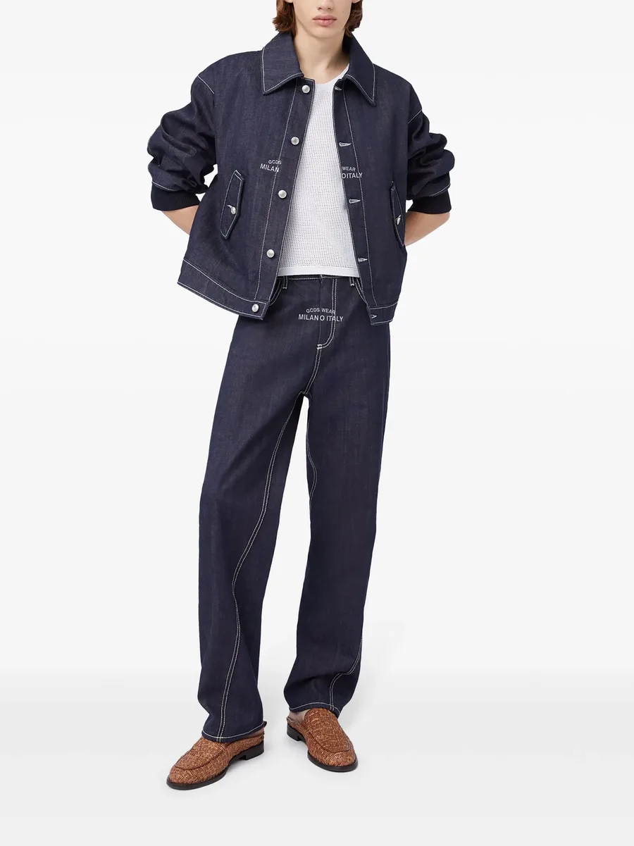 Raw wide-leg jeans 3