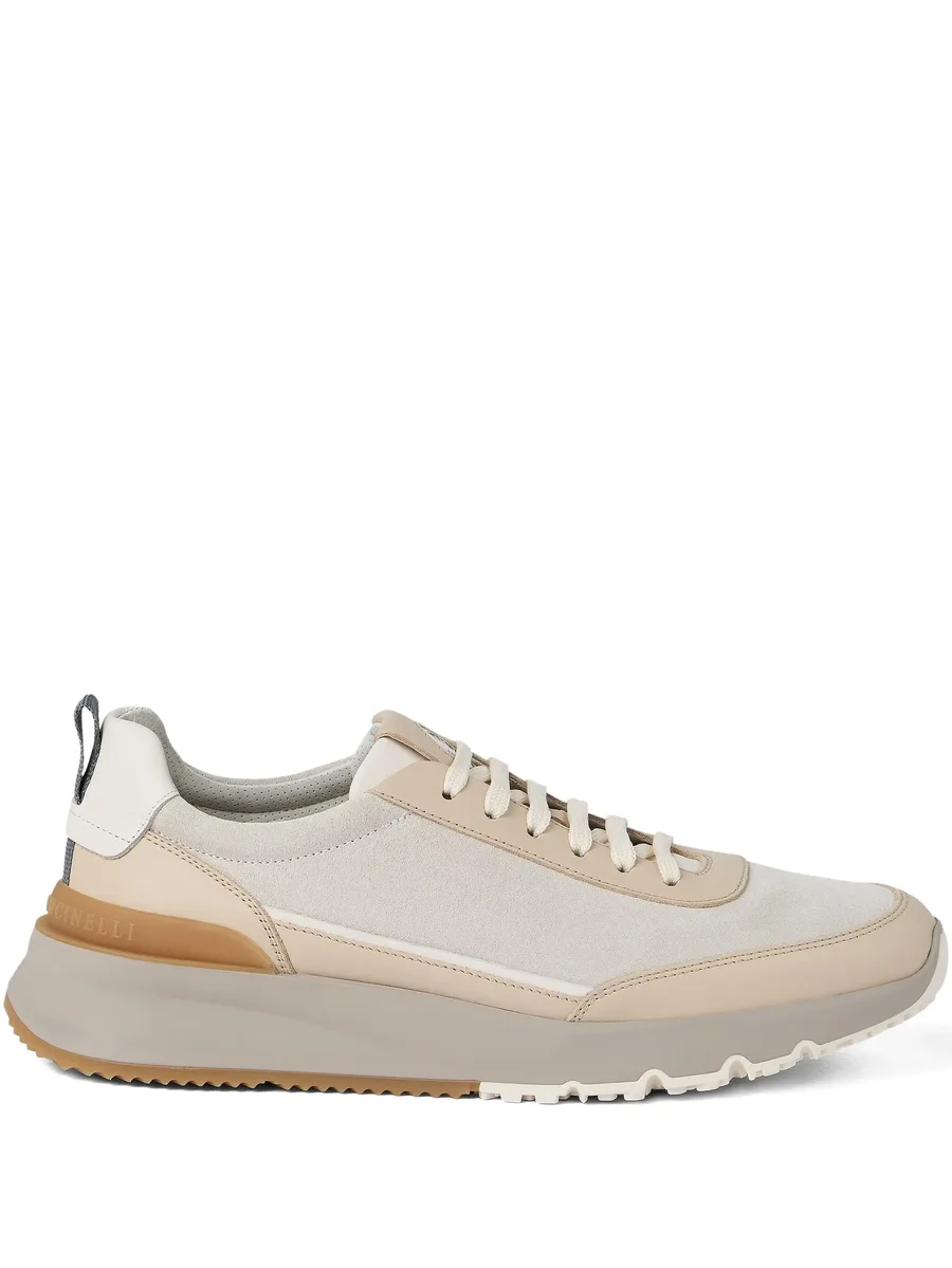 panelled sneakers 1
