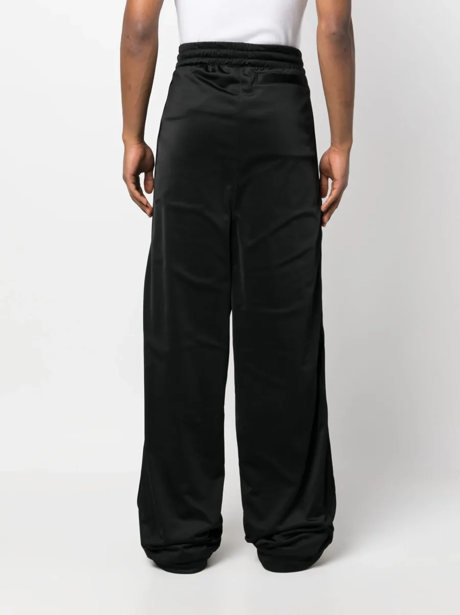 logo-print wide-leg trousers 7