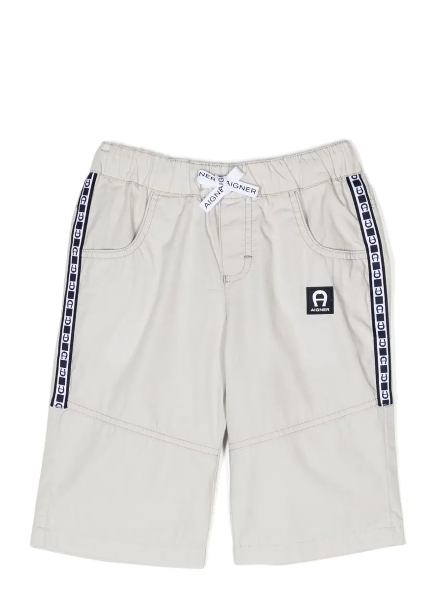 logo-tape bermuda shorts 1